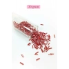 Uzun Boru Kesme Boncuk Çap 2mm Uzunluk 10 mm - 20 Gram - Kırmızı Beyaz - BNC239