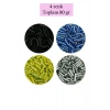 Uzun Boru Kesme Boncuk Çap 2mm Uzunluk 10 mm - 4 Renk - Toplam 80 Gram - BNC430