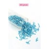 Uzun Boru Kesme Boncuk Çap 2mm Uzunluk 10 mm - 60 Gram - Açık Mavi Beyaz - BNC279