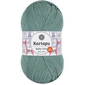 1 Adet Baby One Tüylenmeyen El Örgü İpi Yünü Azur K493