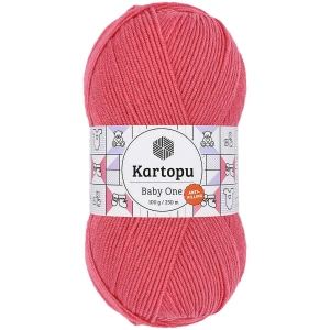 1 Adet Baby One Tüylenmeyen El Örgü İpi Yünü Pembe K254