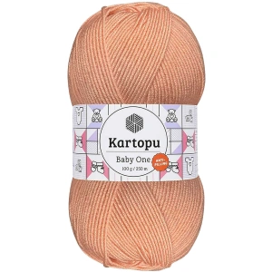 1 Adet Baby One Tüylenmeyen El Örgü İpi Yünü Yavruağzı K253