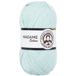 1 Adet Madame Cotton El Örgü İpi Yünü 100 gr 017 Mint Yeşili