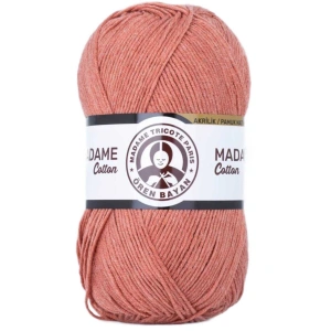 1 Adet Madame Cotton El Örgü İpi Yünü 100 gr 037 Kiremit