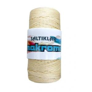 1 Adet Polyester Makrome İpi 270 Krem 100 gr