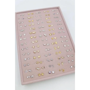 140lı Standlı Tragus Küpe - ÇOK RENKLİ