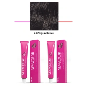 2 li Set Premium 4.0 Yoğun Kahve - Kalıcı Krem Saç Boyası 2 X 50 g Tüp