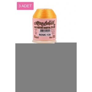 3 Adet Altınbaşak Oya ve Dantel İpi 20 gr - Royaleks - No: 139