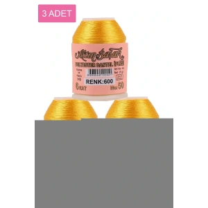 3 Adet Altınbaşak Oya ve Dantel İpi 20 gr - Royaleks - No: 600