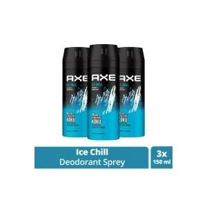 3 Adet Axe Ice Chill Erkek Deodorant Sprey 150 ml