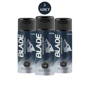 3 Adet Mountain Fresh Erkek Deodorant 150ml Leke Bırakmaz