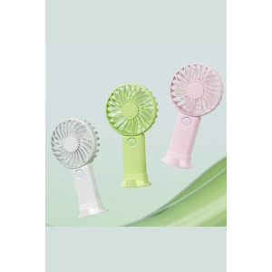 3 Hız Kademeli Şarjlı Sessiz El Vantilatörü Telefon Tutucu Özellikli El Masa Fanı