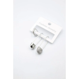 3lü Filkete Küpe - Gümüş