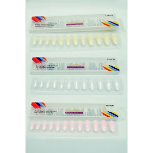 3 Renk Toplam 36 Adet Badem Tırnak Tak Ve Çık Kendinden Yapışkanlı Takma Tırnak