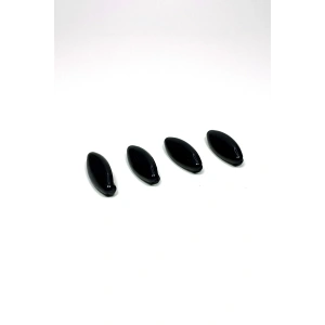 4 Adet Plastik Çengelli Eşarp Ve Şal İğnesi Siyah 4 cm