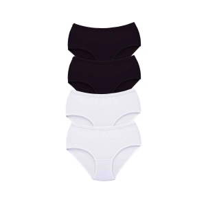 4 Adet Tutku Kadın Yüksek Bel Bato Kalın Lastik Külot S4