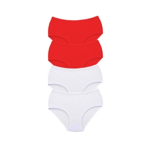 4 Adet Tutku Kadın Yüksek Bel Bato Kalın Lastik Külot S7