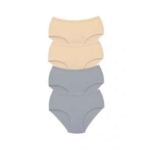 4 Adet Tutku Kadın Yüksek Bel Bato Kalın Lastik Külot S8