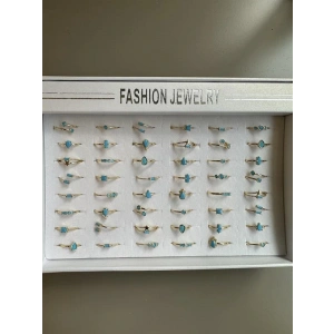 48li Taşlı Yüzük - Altın