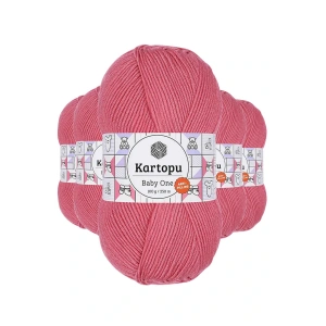 5 Adet Baby One Tüylenmeyen El Örgü İpi Yünü Şeker Pembe K244