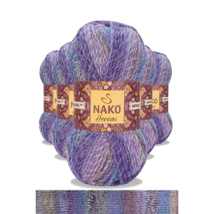 5 Adet Hercai Ebruli Hırka Kazak Atkı Bere El Örgü İpi Yünü 28181