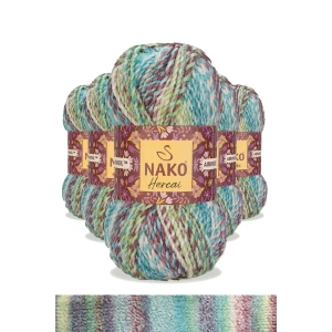 5 Adet Hercai Ebruli Hırka Kazak Atkı Bere El Örgü İpi Yünü 76037