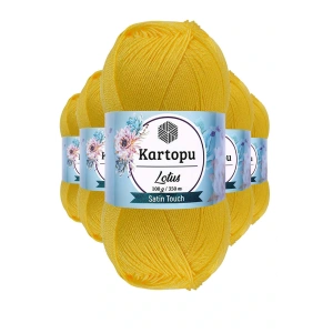 5 Adet Lotus Bikini Büstiyer Bluz Örgü İpi  K323 Civciv Sarı