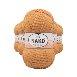 5 Adet Süper İnci El Örgü İpi 100 gr Altuni 294