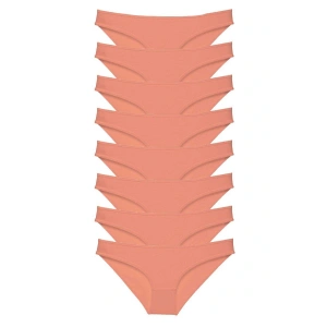 8 adet Süper Eko Set Likralı Kadın Slip Külot Pudra