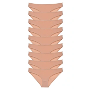 9 adet Süper Eko Set Likralı Kadın Slip Külot Ten