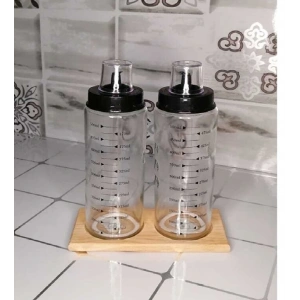 Ahşap Yağdanlık Altlığı -2 Bölmeli Yağlık Sosluk Standı