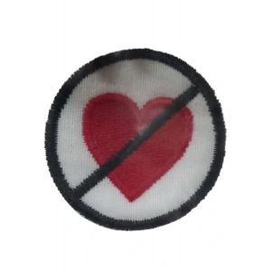 Aplike Ütü İle Yapışan Kalp Girilmez Arma 3 cm