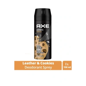 Axe Erkek Sprey Deodorant Leather & Cookies 48 Saat Etkileyeci Koku 150 ml