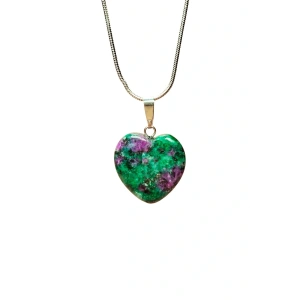 Azurit Doğal Taşı Zincirli El Yapımı Kolye Uç: 2 cm Zincir: 20 cm Kutulu