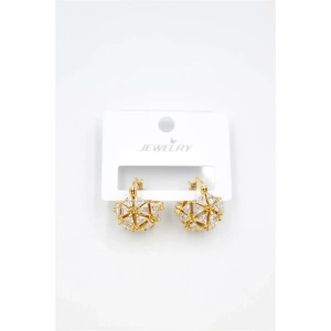 Baget Çanta Küpe - Altın