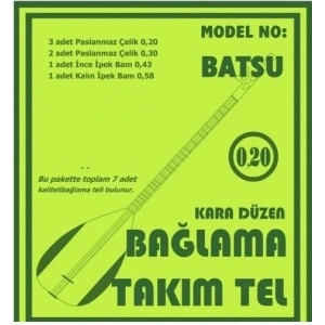 Bağlama Aksesuar Tam Takım Tel 0.20 Batsu