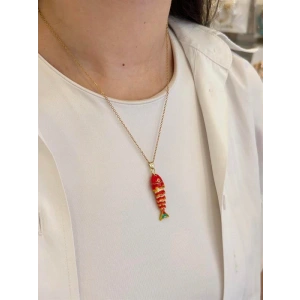 Balık Kolye - Kırmızı