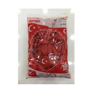 Baskılı Ay Yıldızlı Balon 100lü - Ürün Kodu : ORC.B.EVİ.36