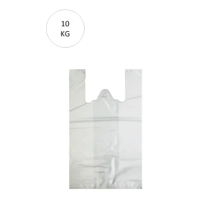 Beyaz Atlet Poşet Büyük Boy 32x57 cm Takriben 720 Adet 10 Kg