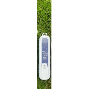 Beyaz Multi Renkli Kapaklı Kalemlik Kutusu -çanta İçi Saklama - Diş Fırçası - Makyaj Fırçası Kutu