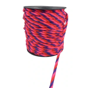 Bileklik ipi, Hediye Paketleme ipi, Şans, Bereket, Aşk, Şifa, Güç 5 mm Pamuk  5 metre Fuşya