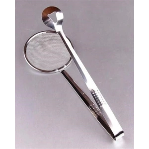 BUFFER® Çok Amaçlı Süzgeçli Paslanmaz Metal Haşlama Ve Kızartma Maşası