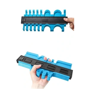 Büyük Boy Kalıp Çıkarma  Kontur Ölçüm Cihazı Ahşap Fayans Şekillendirme Kalıbı 24 Cm