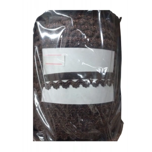 Çamaşır Lastiği Dantelli 1 cm 1 Metre Kahverengi