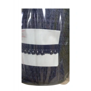 Çamaşır Lastiği Dantelli 1 cm 1 Metre Lacivert