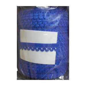 Çamaşır Lastiği Dantelli 1 cm 1 Metre Saks