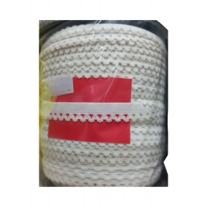 Çamaşır Lastiği Dantelli 1 cm 75 Metre 1 Top Beyaz 2. Model