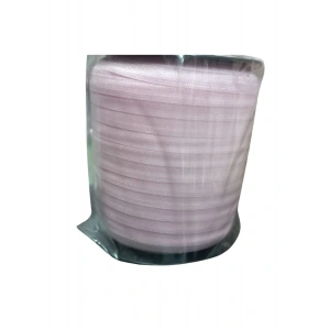 Çamaşır Lastiği Düz 1 cm  1 Metre Açık Pembe