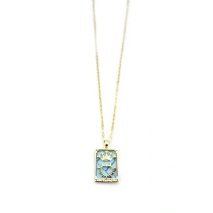 Çelik Tarot Kolye - Altın