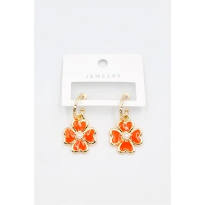 Çiçek Küpe - Turuncu